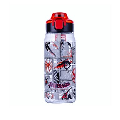 Botilito con Tapa Poo Up y Pitillo 780 Ml Serie Spider Man Marvel