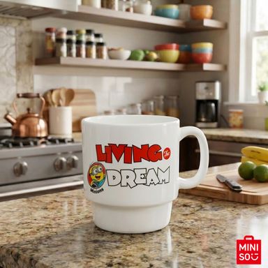 Taza 350Ml Serie Minions And Monsters Blanca