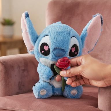 Peluche 25cm Stitch Sentado San Valentin Coleccion Disney Lilo & Stitch
