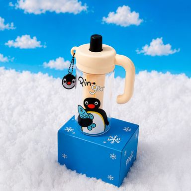 Vaso de Plástico Colección Pingu Clásico Beige