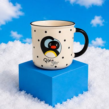 Taza de Cerámica Serie Pingu Clasico Blanco