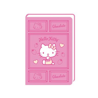 Libreta de Tapa Dura A6 Serie Hello Kitty Chocolate 80 Hojas Rosa Sanrio