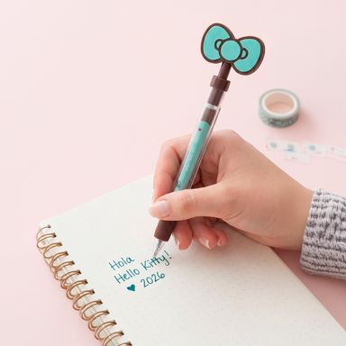 Pluma Gel 05Mm  Menta Serie Hello Kitty Chocolate