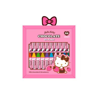 Set de 24 Crayones Color Pastel Serie Hello Kitty Chocolate